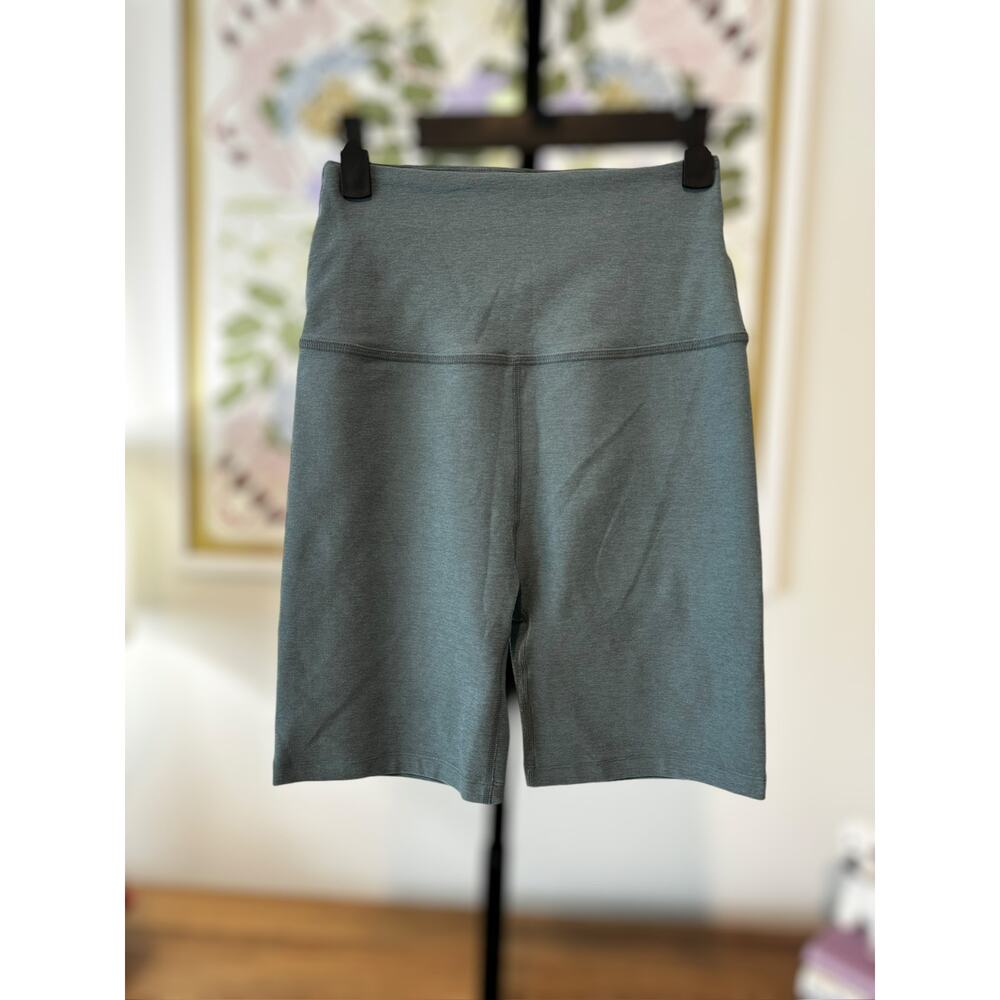 Beyond Yoga Spacedye Keep Pace 5" Blue Gray Biker Shorts Size Medium